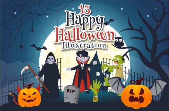 13 Halloween Night Illustration: Elevating Your Seasonal Design Projects