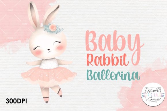 Ballerina Rabbit Watercolor Clipart Guide