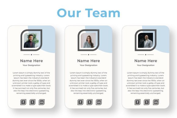 Creative Team Member Section UI Design Guide