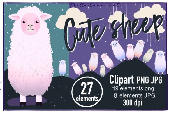 Cute Sheep Clipart: A Practical Resource for Digital and Print Design