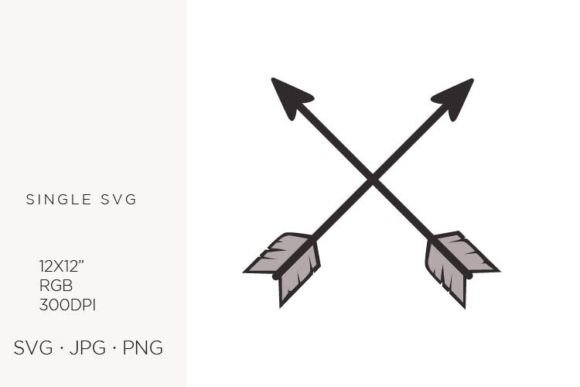 Evaluating Native American Crossed Arrows Vector Graphics for Creative Projects