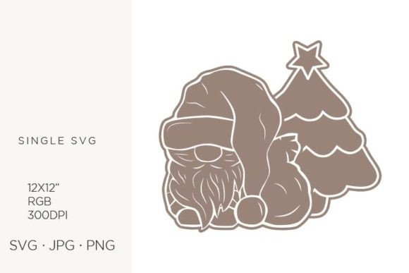 Evaluating Santa Claus and Christmas Tree SVG Artwork for Creative Projects