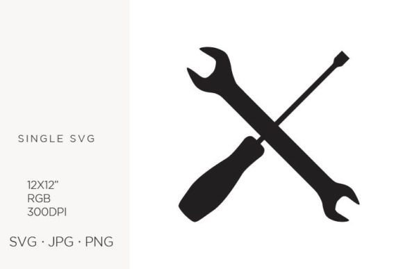 Evaluating the Crossed Tools, Wrench and Screwdriver SVG Icon for Professional Design