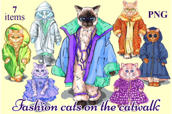 Fashion Cats on the Catwalk Bundle