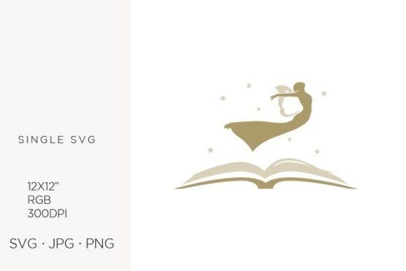 Gold Angel and Open Book: Mastering High-Resolution Digital Assets for Professional Design