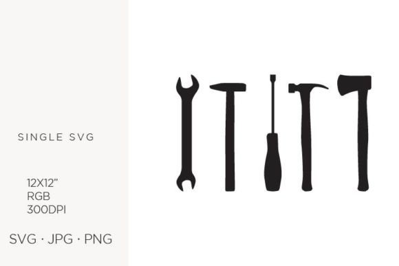 Handy Man Tools Vector: Bold Icons for Creative Brands