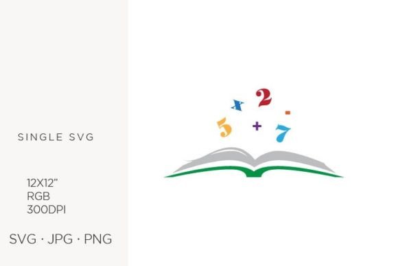Open Book & Colorful Numbers: A Creative Asset Guide