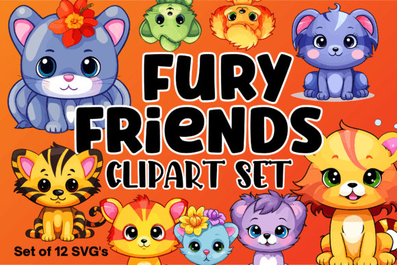 Unleashing Creativity with the Fury Friends Animal Clipart Pack